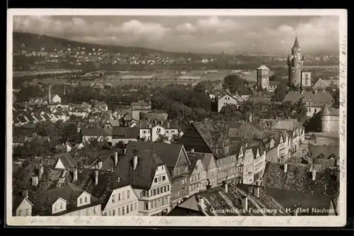 AK Friedberg i. H., Ortsansicht mit Bad Nauheim