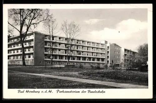AK Bad Homburg v. d. H., Parksanatorium der Bundesbahn