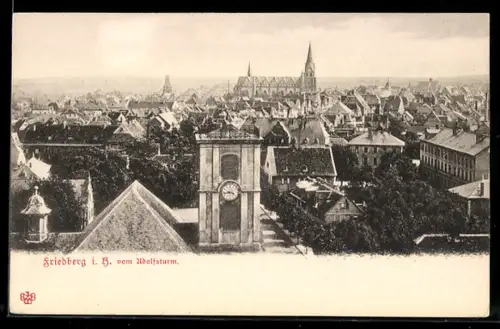 AK Friedberg i. H., Blick vom Adolfsturm