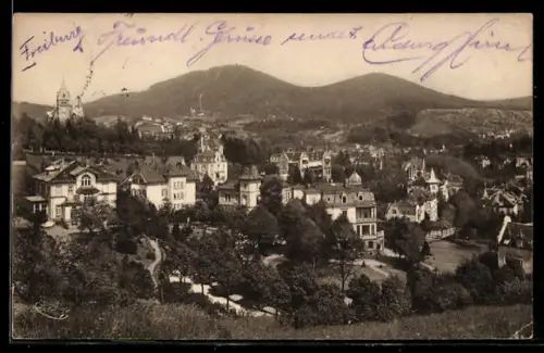 AK Baden-Baden, Stadelhoferstrasse und Villenviertel