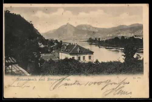 AK Rolandseck, Siebengebirge, Rheinansicht