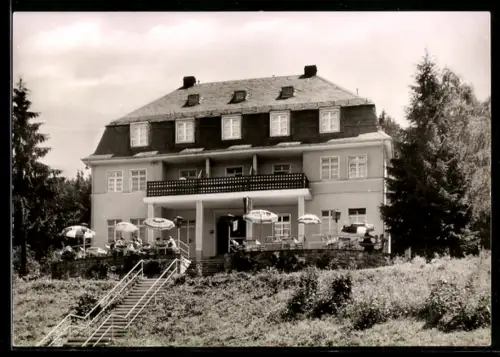 AK Rod a. d. Weil, Hotel-Pension Haus am Berg, Bes. W. u. R. Auerhammer, Terrasse