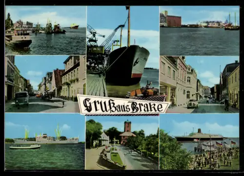 AK Brake, Hafenanlagen und Innenstadt