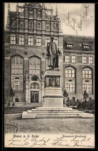 AK Essen a. d. Ruhr, Bismarck-Denkmal