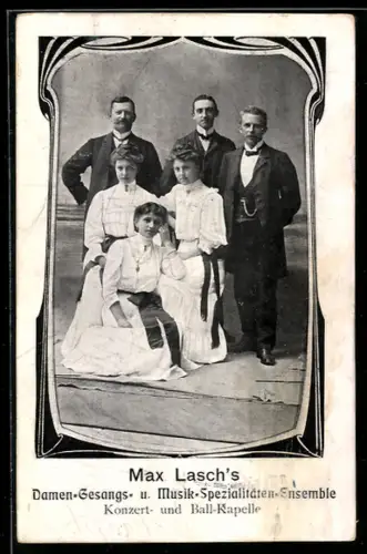 AK Max Lasch`s Damenorchester und Musik-Spezialitäten-Ensemble, Gruppenbild