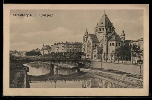 AK Strassburg i. E., Synagoge