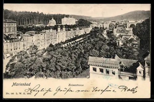 AK Marienbad, Synagoge in der Kaiserstrasse
