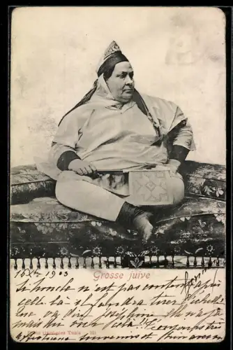 AK Portrait d`une Grosse Juive