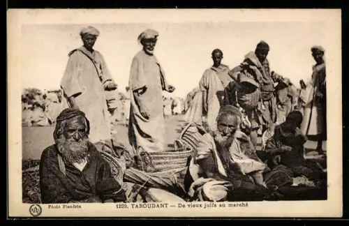 AK Taroudant, De vieux juifs au marché
