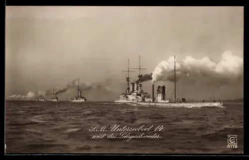 AK SM Unterseeboot 14 und das Lehrgeschwader