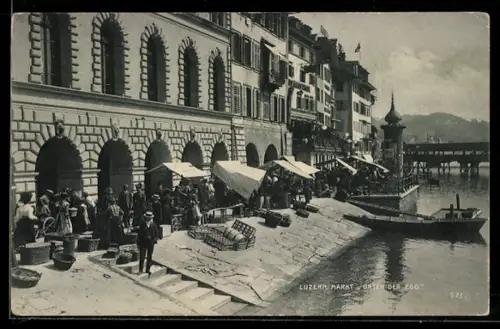 AK Luzern, Partie am Markt, Unter der Egg