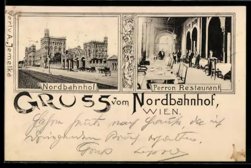 AK Wien, Nordbahnhof, Perron Restaurant
