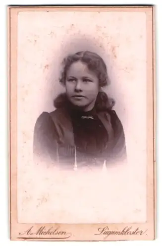 Fotografie A. Michelsen, Lügumkloster, Porträt eines Mädchens
