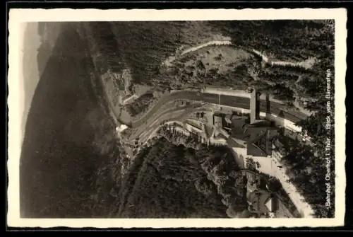 AK Oberhof i. Thür., Bahnhof vom Bärenstein aus gesehen