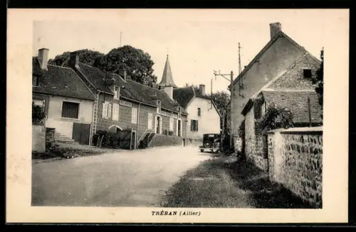 AK Tréban /Allier, Hôtel et Café Yirmaux, Boulangerie