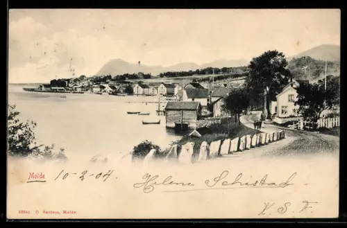 AK Molde, Hafenansicht mit Booten