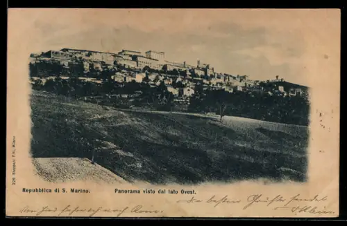 AK Repubblica di S. Marino., Panorama visto dal lato Ovest