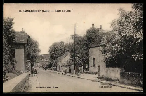 AK Saint-Brisson /Loiret, Route de Gien