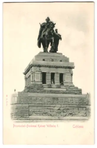 Relief-AK Colbenz, Provinzial-Denkmal von Kaiser Wilhelm I.