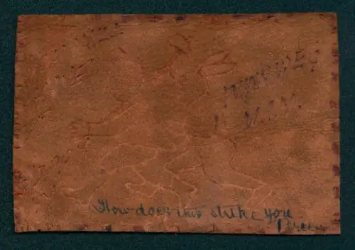 Leder-AK Winnipeg, Hase mit Axt jagt einen Mann, Winnipeg Man