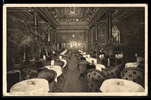 AK Berlin, Cafe und Diele, Unter den Linden 26, Innenansicht