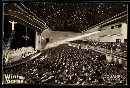 AK Berlin, 50. Jubiläum vom Wintergarten 1938, Varietétheater, Zuschauerraum