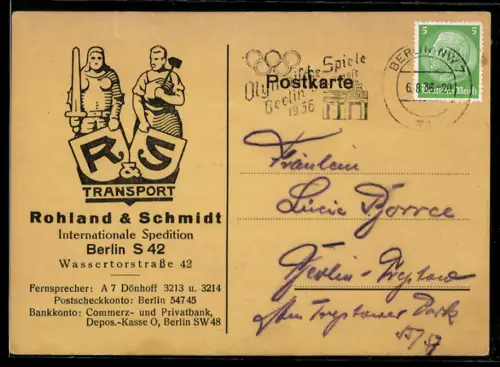 AK Berlin-Kreuzberg, Rohland & Schmidt Transportunternehmen, Wassertorstrasse 42