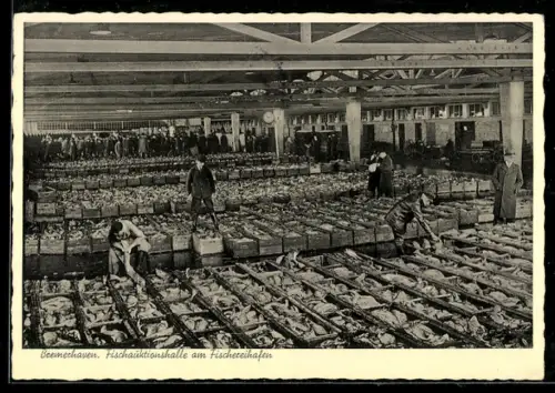 AK Bremerhaven, Fischauktionshalle am Fischereihafen