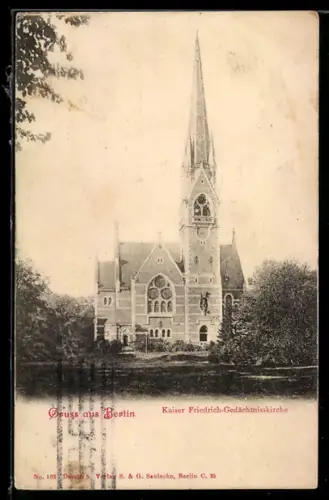 AK Berlin-Tiergarten, Kaiser Friedrich-Gedächtniskirche
