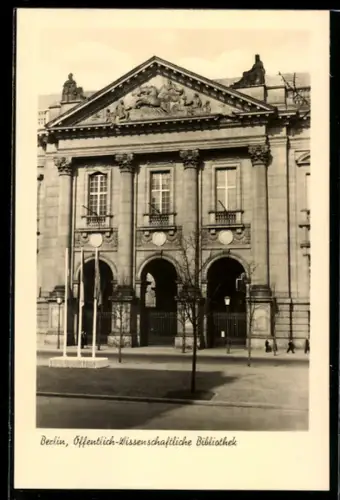 AK Berlin, Öffentlich-Wissenschaftliche Bibliothek, Unter den Linden 8