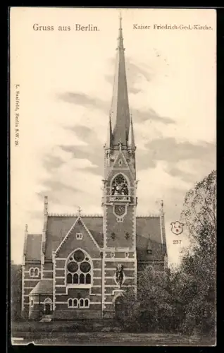 AK Berlin-Tiergarten, Kaiser Friedrich-Gedächtnis-Kirche