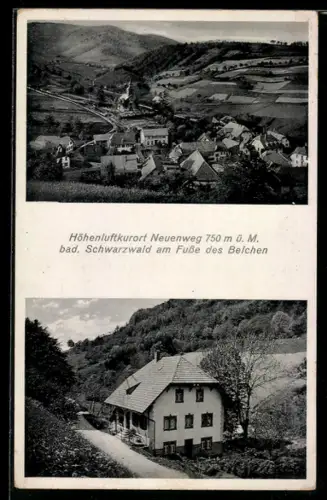 AK Neuenweg /Bad. Schwarzwald, Pension Belchenblick der Frau Mühlradt