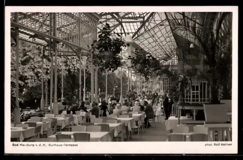 AK Bad Homburg v. d. H., Cafe Kurhaus-Terrasse