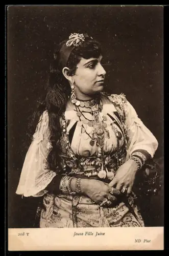 AK Jeune Fille Juive