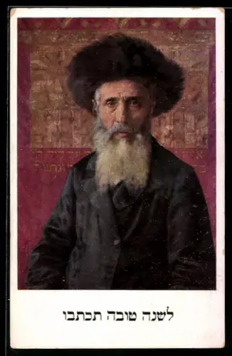 AK Portrait eines Juden mit weissem Bart