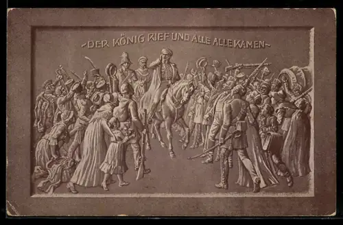 AK 25jähriges Regierungsjubiläum Kaiser Wilhelm II. 1913, Kriegsschiff, Zeppelin und Soldaten, Ganzsache