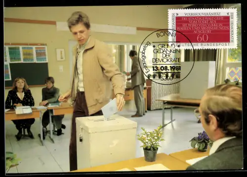 Maximum-AK Bonn, Stimmabgabe im Wahllokal, Grundgedanken der Demokratie, Volkssouveränität