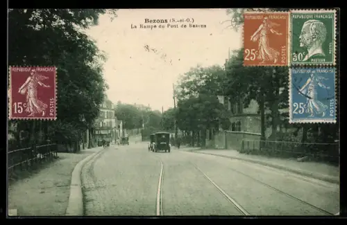 AK Bezons /S.-et-O., La Rampe du Pont de Bezons