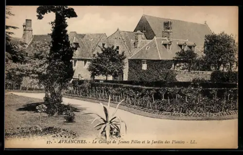 AK Avranches, Le Collège de Jeunes Filles et le Jardin des Plantes