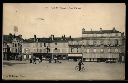 AK Vernon /Eure, Place d`Armes