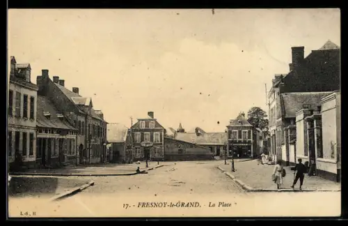 AK Fresnoy-le-Grand, La Place