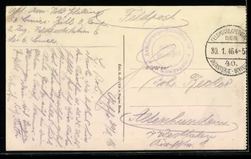 AK Comines, Rue du Fort, La Douane Belge