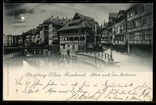 AK Strassburg, Blick nach den Gerbereien