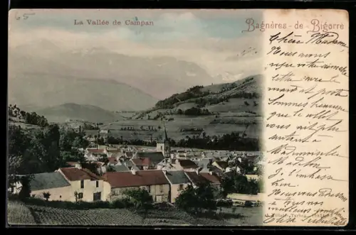 AK Bagnères-de-Bigorre, La Vallée de Campan