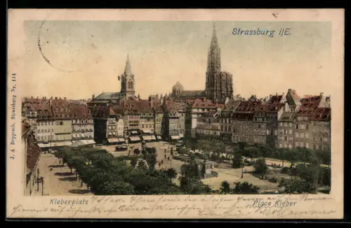 AK Strassburg i. E., Kleberplatz