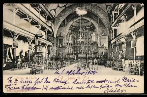 AK St Jean de Luz, Intérieur de l`Eglise