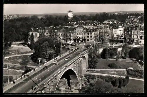 AK Luxembourg, Pont Adolphe et vue partielle sur la Ville