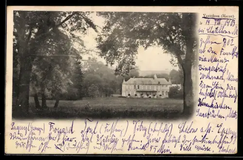 AK Vandières /Marne, Schloss im Park