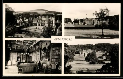 AK Abbotsford, From the South, From the Tweed, The Library