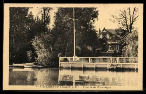 AK Villennes-sur-Seine /S.-et-O., Villa Heure Romantique